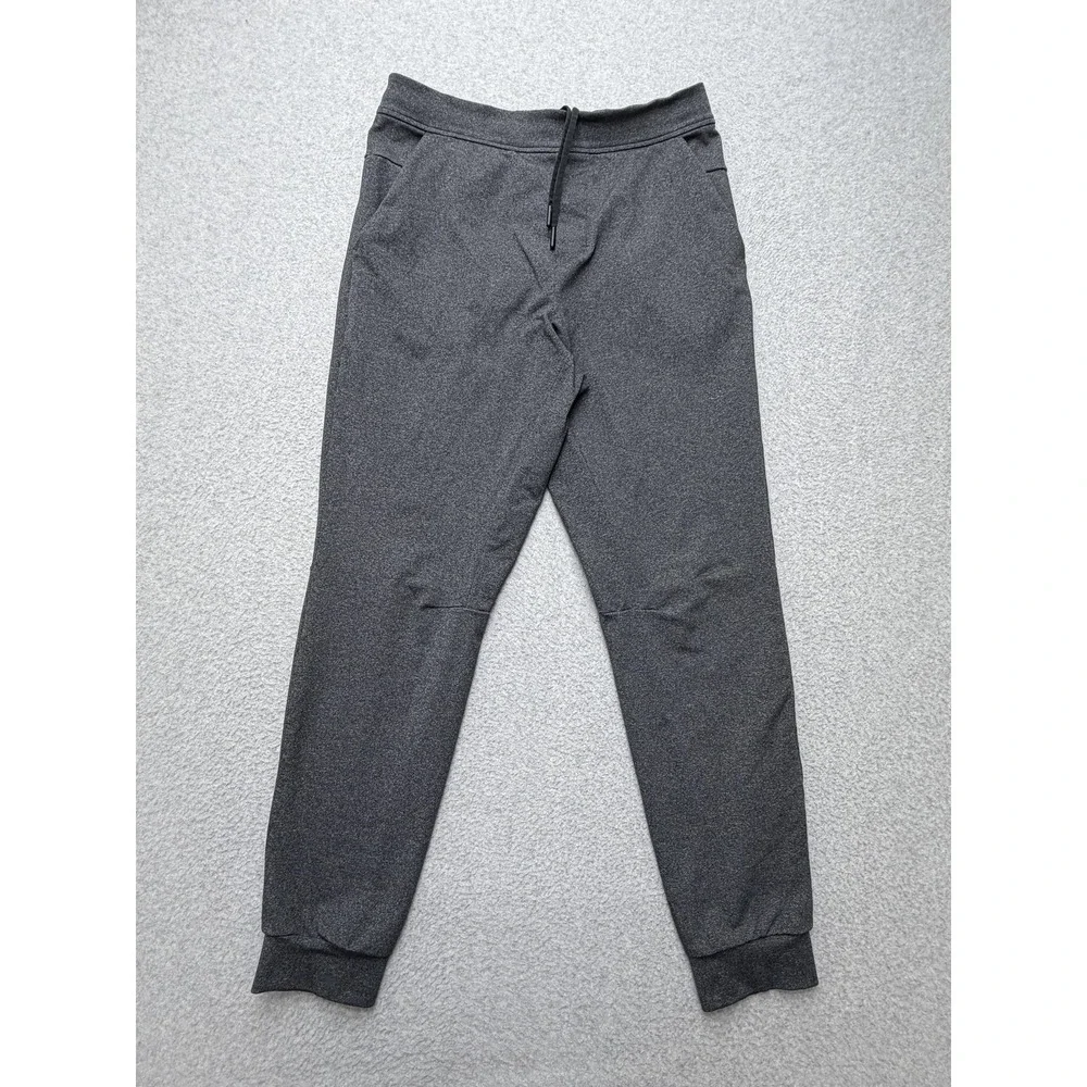 Lululemon Pants‎ Mens M Gray Jogger Elastic Waist Zip Pocket Stretch Athletic
